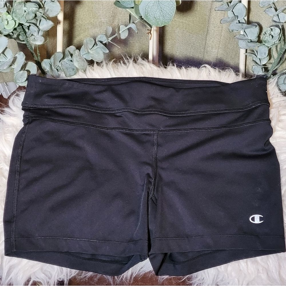 Champion Double Dry Black Athletic Shorts - Black Medium